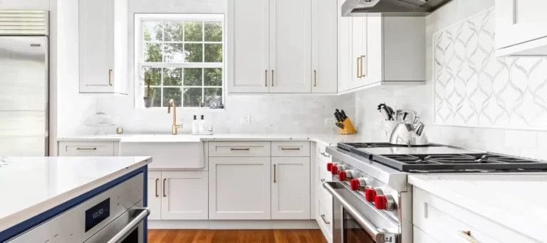 Kitchen with Gas Stove and Window