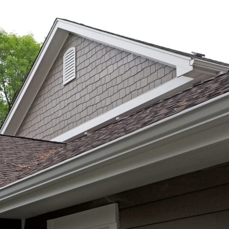 Vaulted Dormer with Taupe Shake