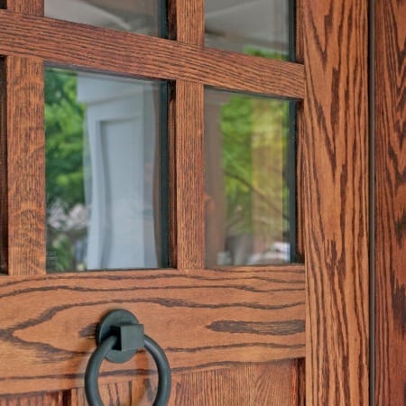 Refurbished Wood Door with Knocker