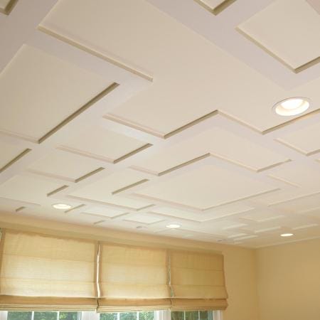 Coffered Ceilings with Recessed Lighting