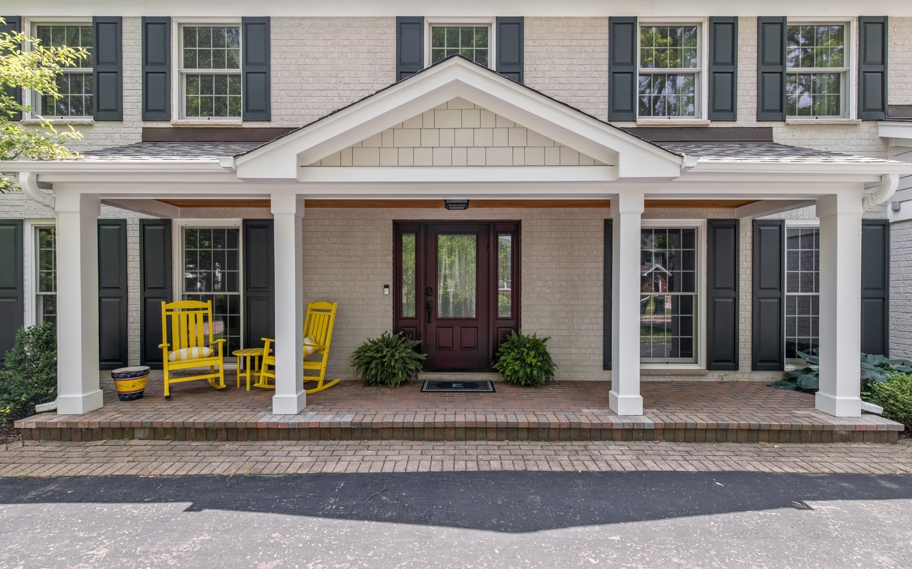 Wide Portico with Cedar Shake