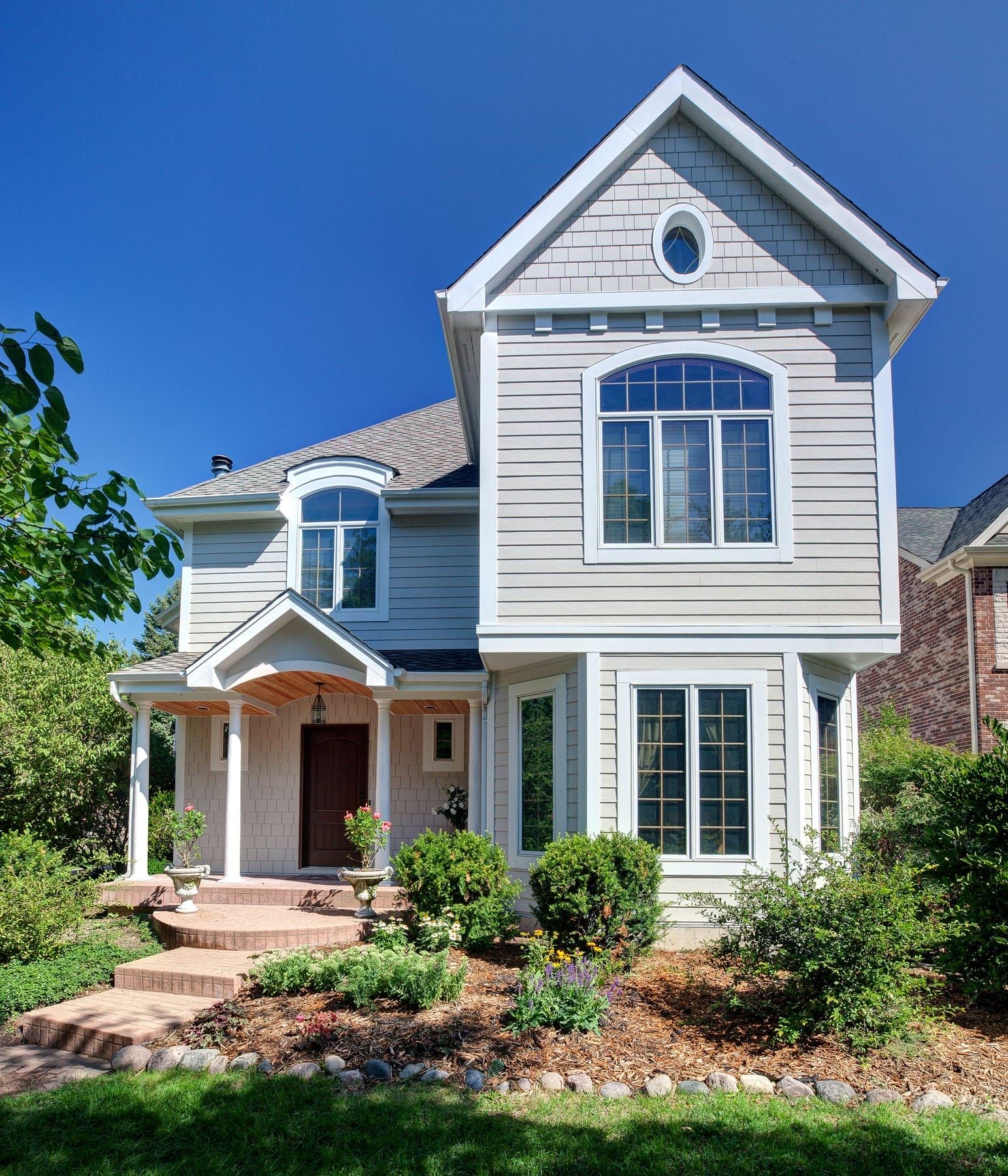 Front Portico Addition with Barrel Vault Ceiling
