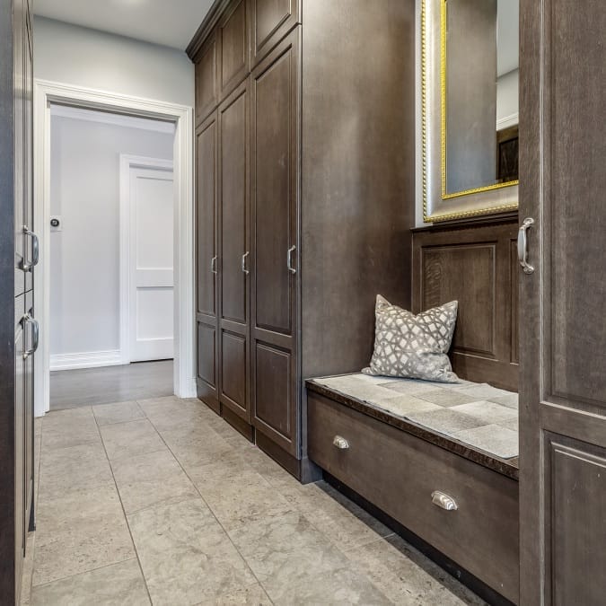 Custom Mudroom with Bench Seating