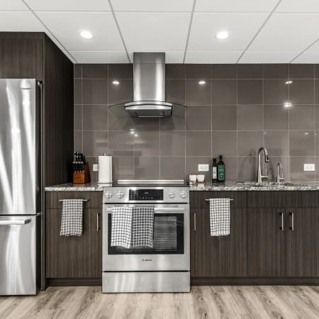 Stainless Steel Appliances and Low Profile Hood