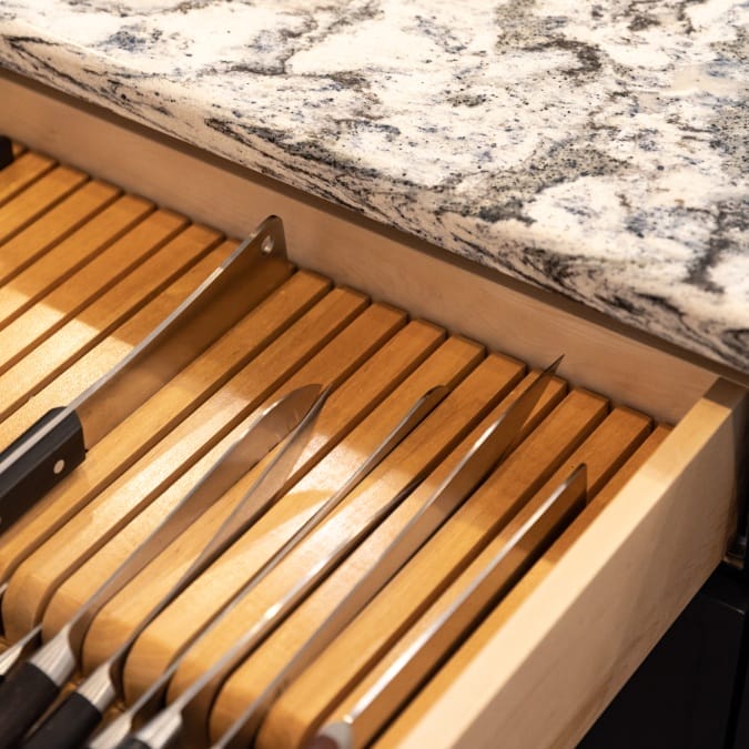 In-Drawer Knife Organizer