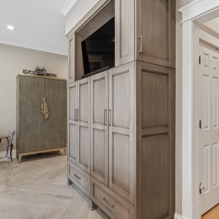 Pantry Storage with Television