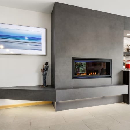 Custom Fireplace with Built-In Storage and Shelves
