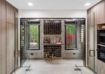 Stunning, Extra Wide Wine Cellar