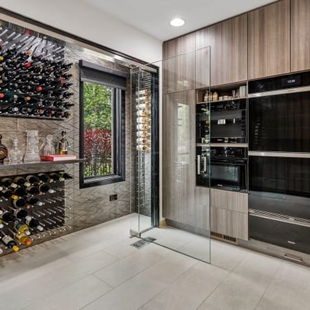 Climate Controlled Wine Cellar with Window