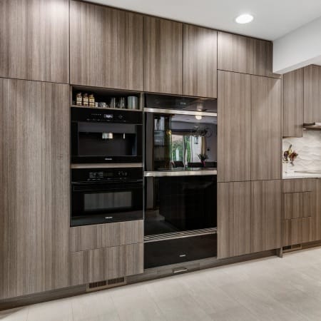 Built-In Appliances with Custom Coffee Station
