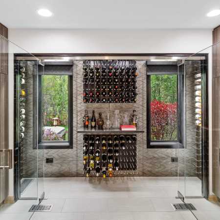 Stunning, Extra Wide Wine Cellar